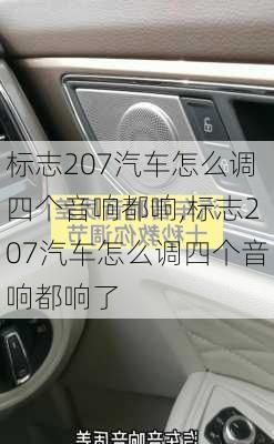 标志207汽车怎么调四个音响都响,标志207汽车怎么调四个音响都响了