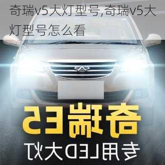 奇瑞v5大灯型号,奇瑞v5大灯型号怎么看