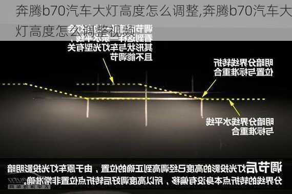 奔腾b70汽车大灯高度怎么调整,奔腾b70汽车大灯高度怎么调整视频