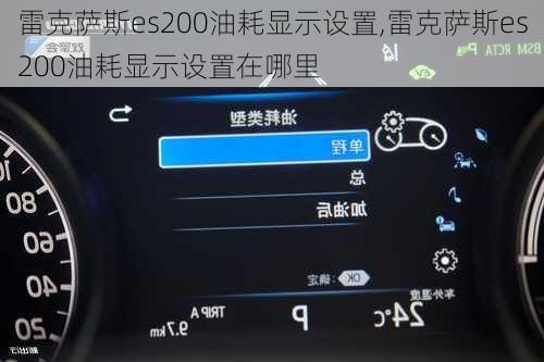 雷克萨斯es200油耗显示设置,雷克萨斯es200油耗显示设置在哪里