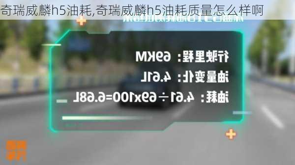 奇瑞威麟h5油耗,奇瑞威麟h5油耗质量怎么样啊