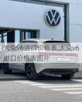 大众v6进口价格表,大众v6进口价格表图片