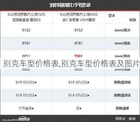 别克车型价格表,别克车型价格表及图片
