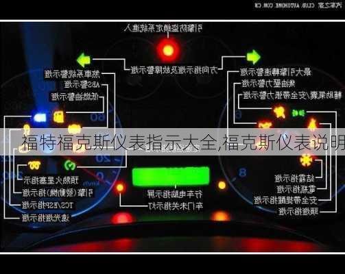 福特福克斯仪表指示大全,福克斯仪表说明