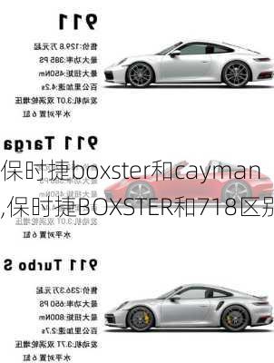 保时捷boxster和cayman,保时捷BOXSTER和718区别