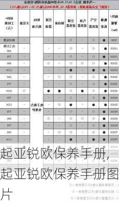 起亚锐欧保养手册,起亚锐欧保养手册图片