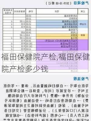 福田保健院产检,福田保健院产检多少钱