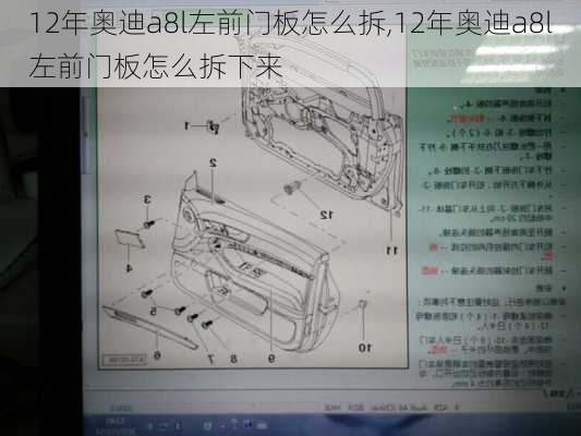 12年奥迪a8l左前门板怎么拆,12年奥迪a8l左前门板怎么拆下来