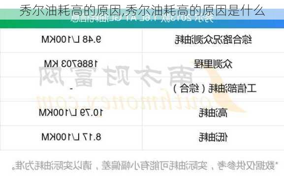 秀尔油耗高的原因,秀尔油耗高的原因是什么