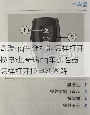 奇瑞qq车遥控器怎样打开换电池,奇瑞qq车遥控器怎样打开换电池图解