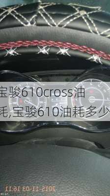 宝骏610cross油耗,宝骏610油耗多少