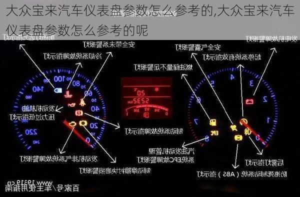 大众宝来汽车仪表盘参数怎么参考的,大众宝来汽车仪表盘参数怎么参考的呢