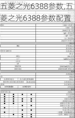 五菱之光6388参数,五菱之光6388参数配置