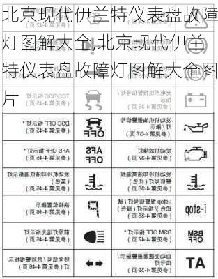 北京现代伊兰特仪表盘故障灯图解大全,北京现代伊兰特仪表盘故障灯图解大全图片