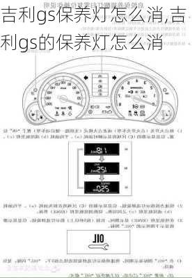 吉利gs保养灯怎么消,吉利gs的保养灯怎么消