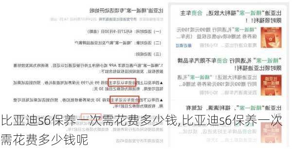 比亚迪s6保养一次需花费多少钱,比亚迪s6保养一次需花费多少钱呢