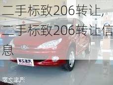 二手标致206转让,二手标致206转让信息