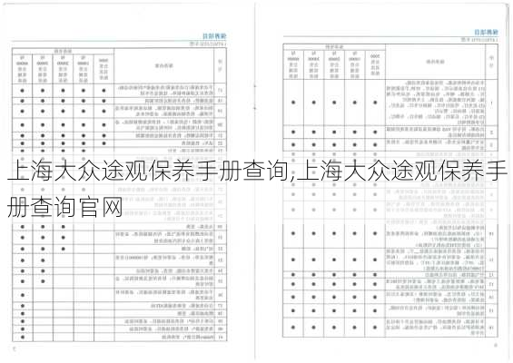 上海大众途观保养手册查询,上海大众途观保养手册查询官网