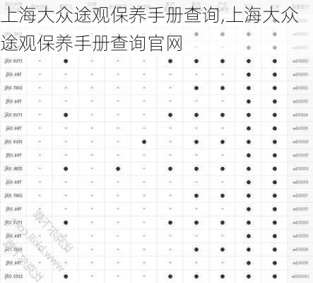 上海大众途观保养手册查询,上海大众途观保养手册查询官网