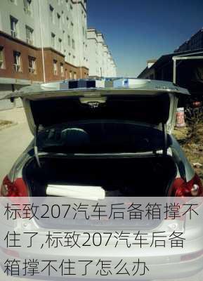 标致207汽车后备箱撑不住了,标致207汽车后备箱撑不住了怎么办