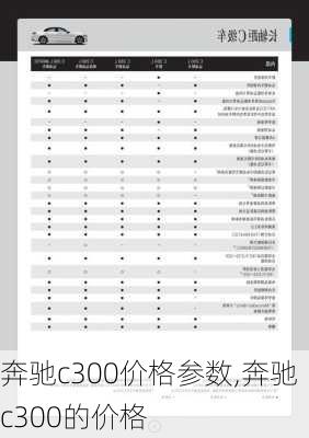 奔驰c300价格参数,奔驰c300的价格