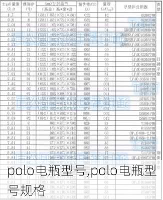 polo电瓶型号,polo电瓶型号规格