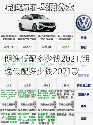 朗逸低配多少钱2021,朗逸低配多少钱2021款