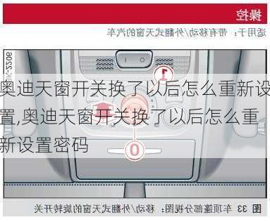 奥迪天窗开关换了以后怎么重新设置,奥迪天窗开关换了以后怎么重新设置密码