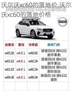 沃尔沃xc60的落地价,沃尔沃xc60的落地价格